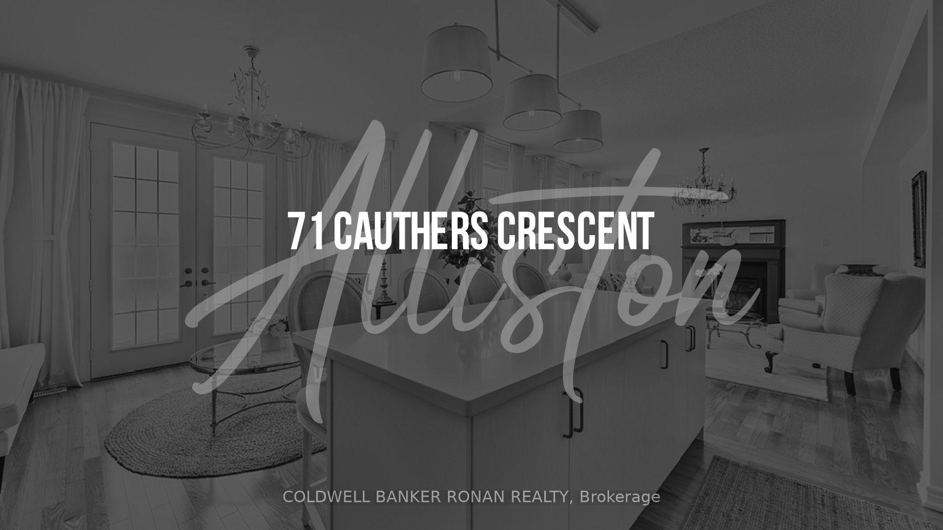 71 Cauthers Crescent, New Tecumseth, ON, exterior