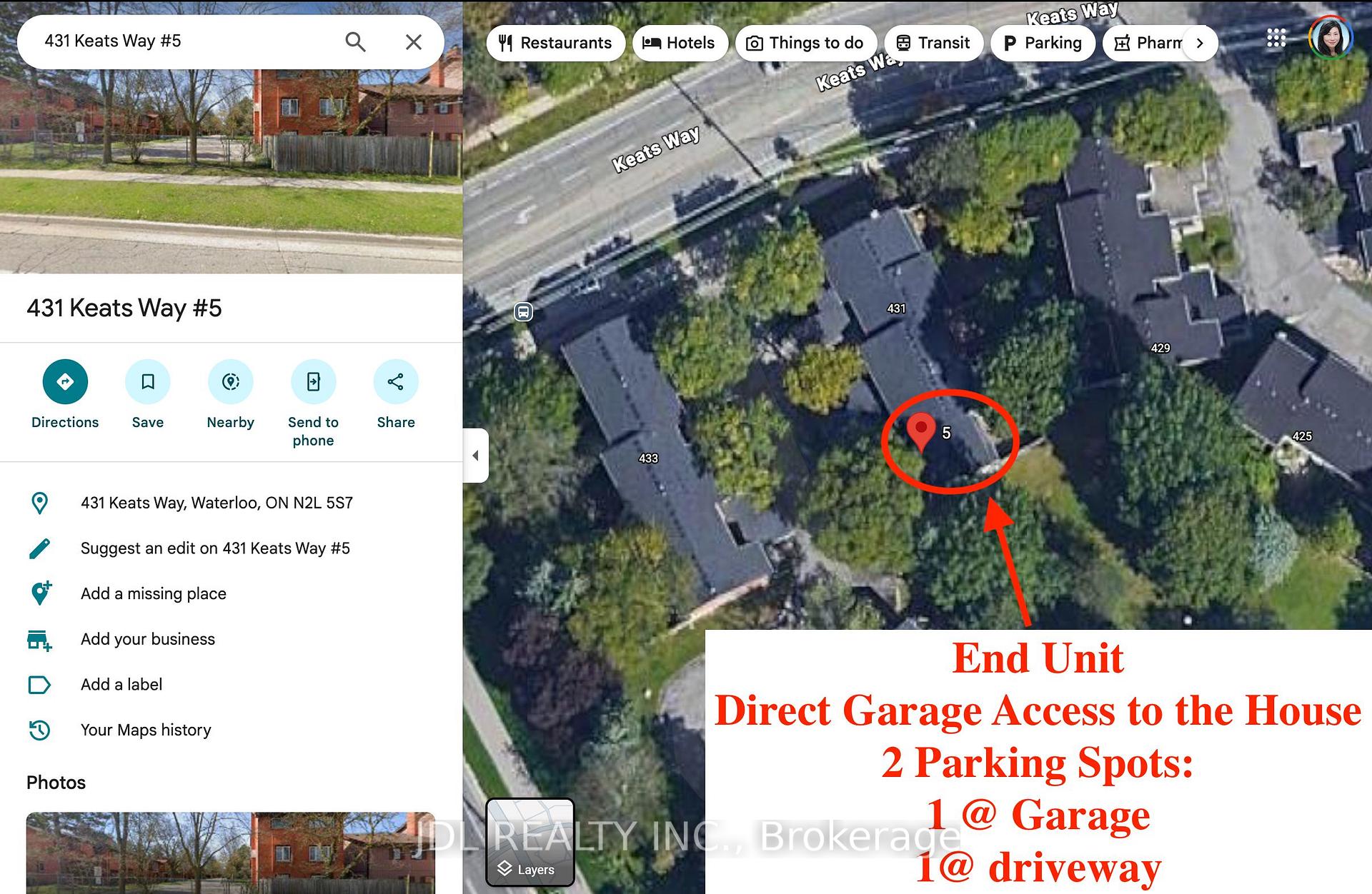 5 - 431 Keats Way, Waterloo, ON, exterior