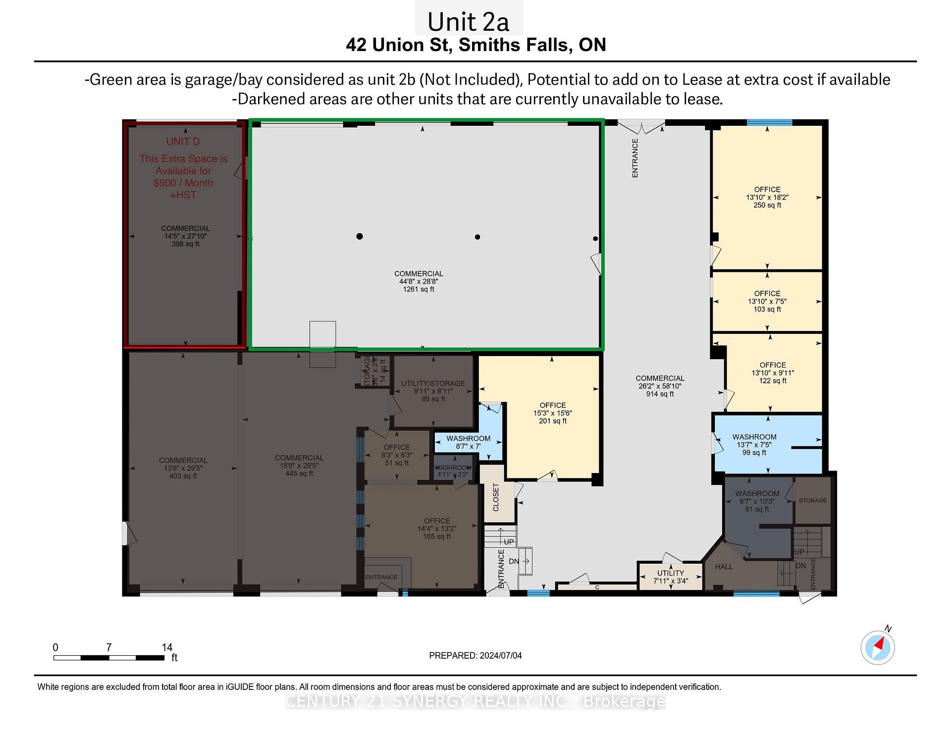 Unit 2a - 42 UNION Street, Smiths Falls, ON, exterior